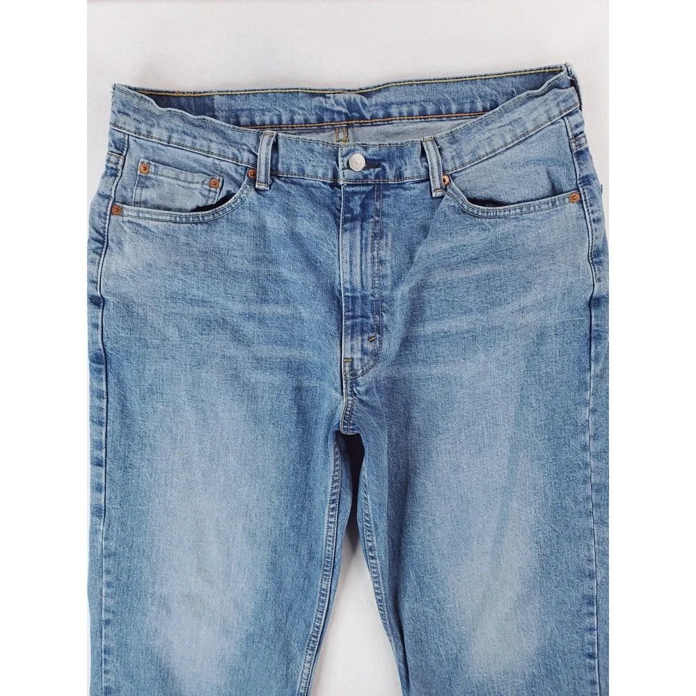 Levis 550 Jeans Mens 36x30 Blue Relaxed Tapered Medium Wash Stretch Denim Pants